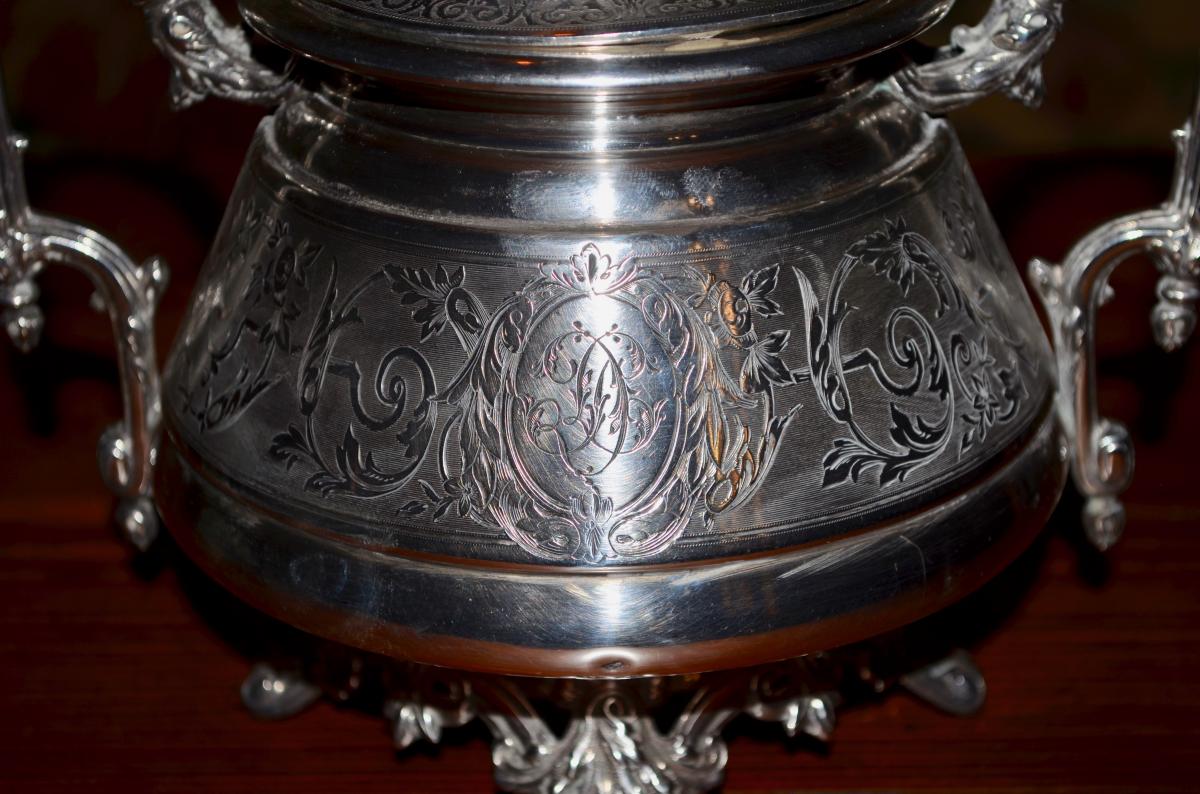 Sugar In Sterling Silver 19th Century-photo-3