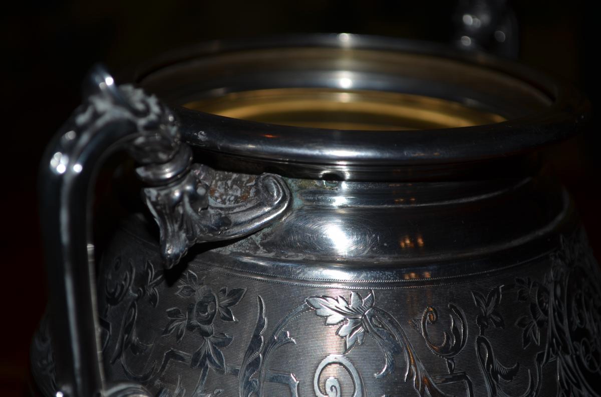 Sugar In Sterling Silver 19th Century-photo-6