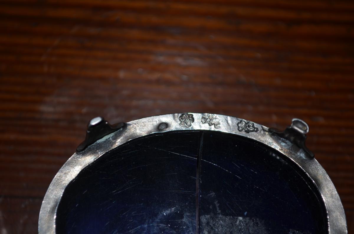 Pair Of Salerons In Sterling Silver 18th Century-photo-1