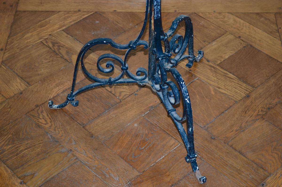 Porte Cage En Fer époque Fin 19eme Siècle -photo-3