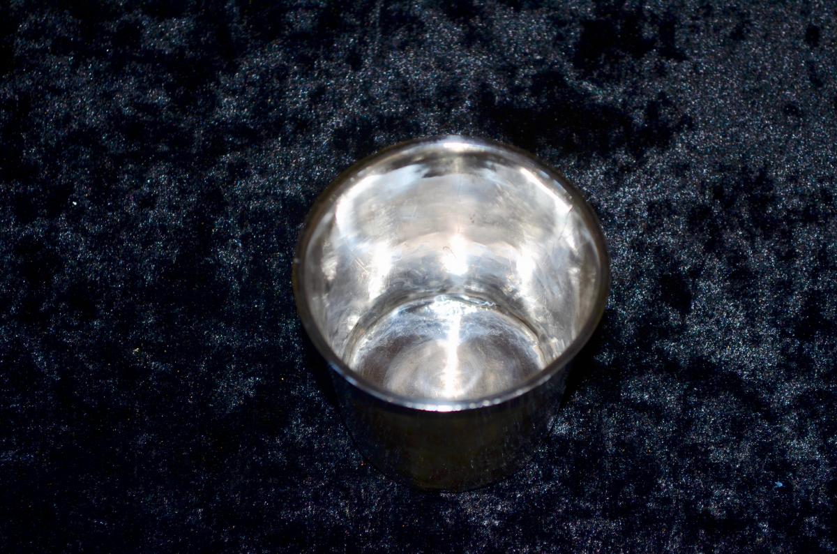 Timbale In Sterling Silver In The Old Man Early 19th Century-photo-4
