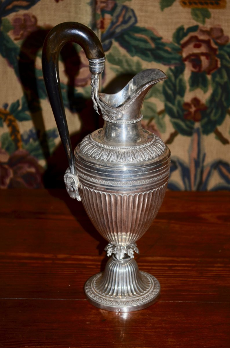 Ewer In Sterling Silver Early Nineteenth Century-photo-4