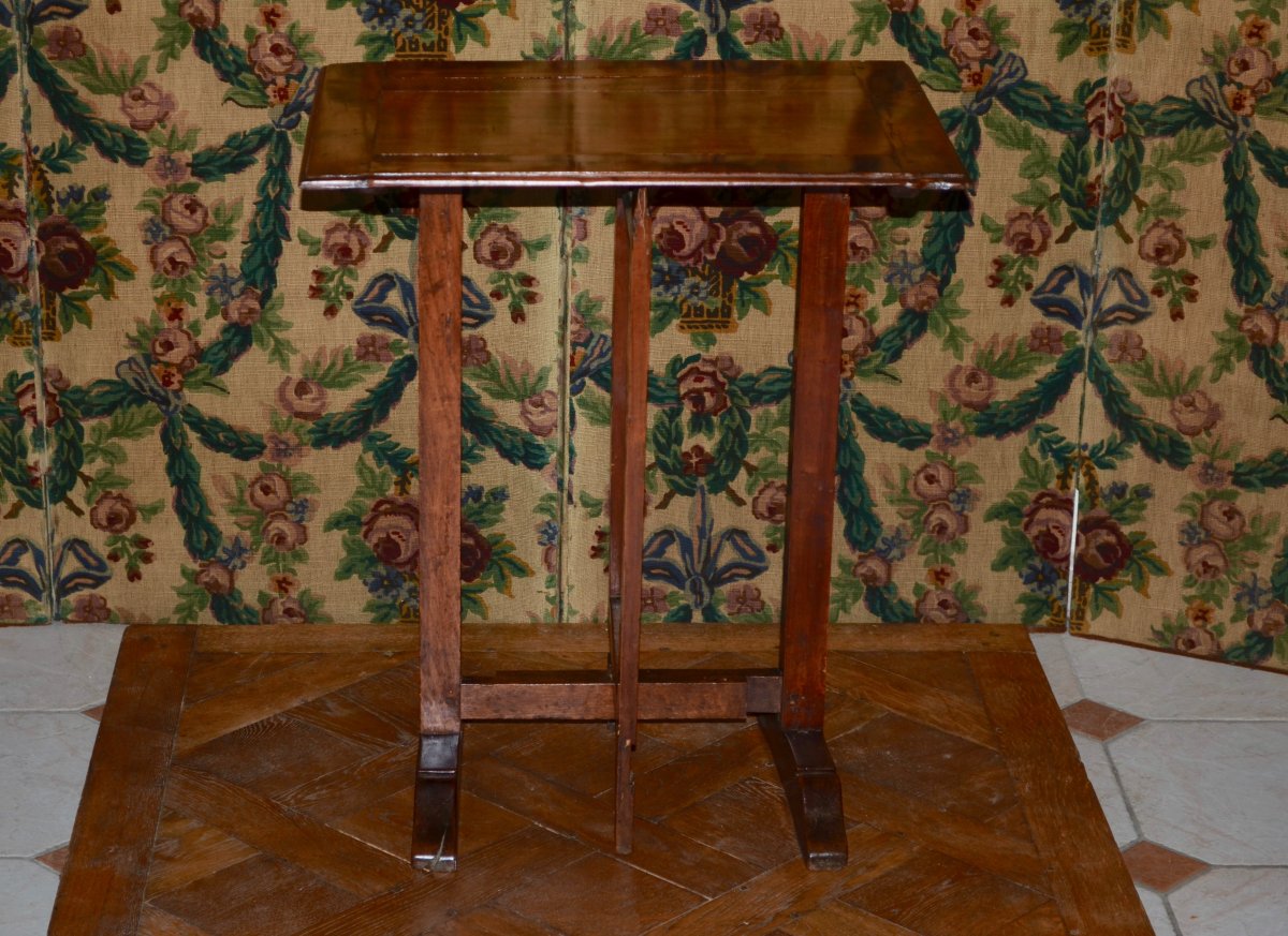 Table d'Appoint En Noyer époque 18eme Siècle 