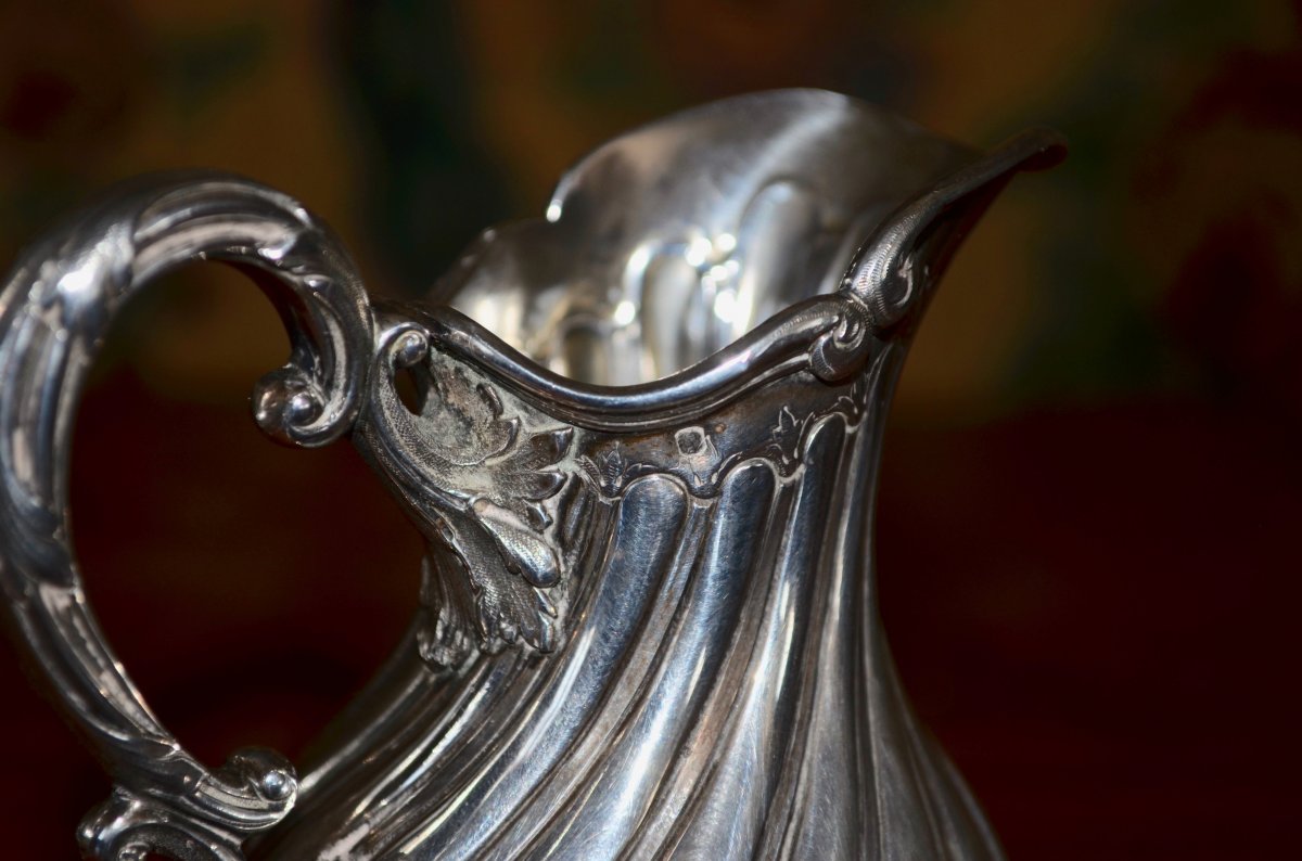 Service A Tea / Coffee In Sterling Silver 19th Century Cardeilhac-photo-6