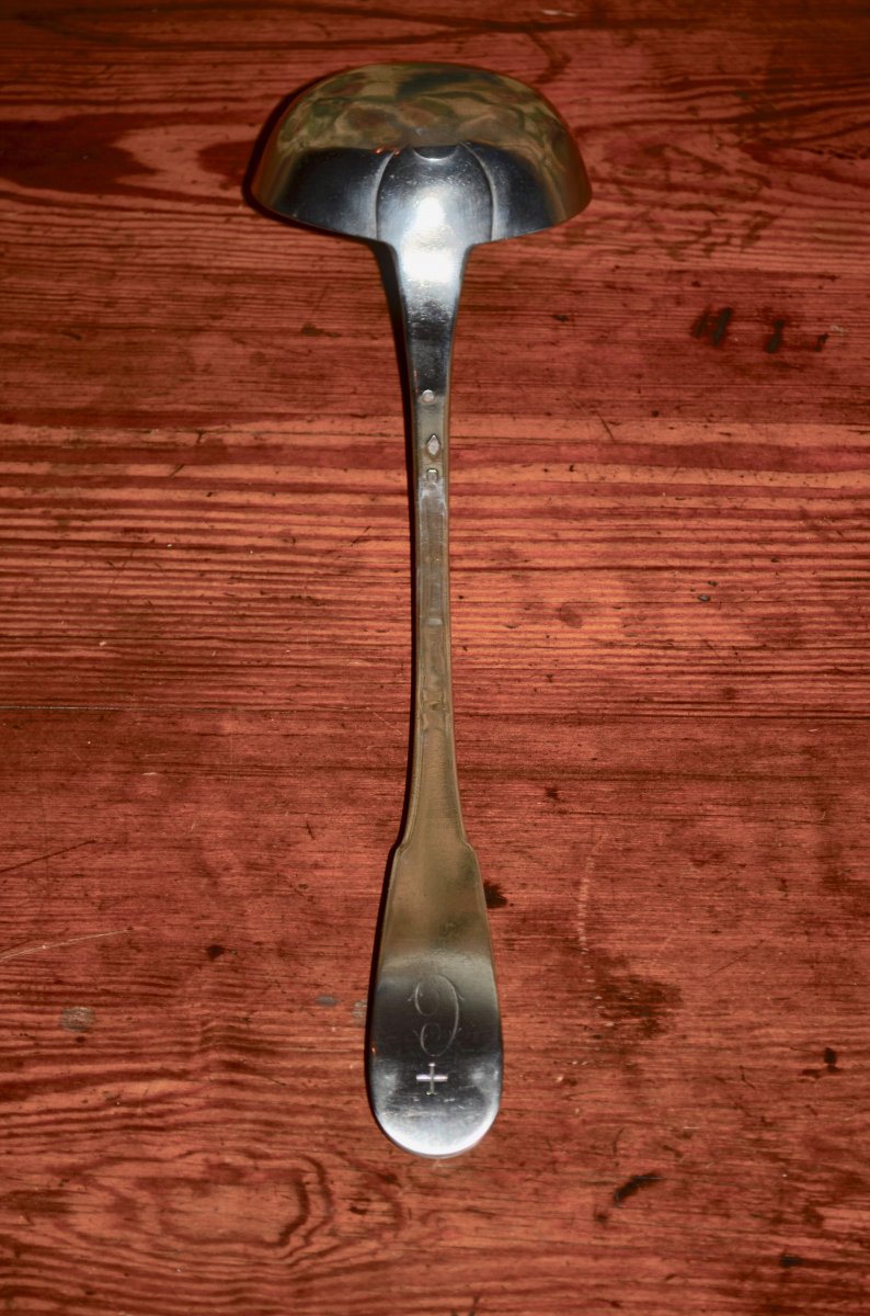 Ladle In Sterling Silver Early 19th Century-photo-2