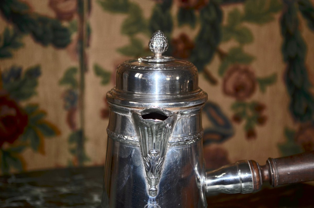Chocolatier In Sterling Silver 19th Century-photo-1