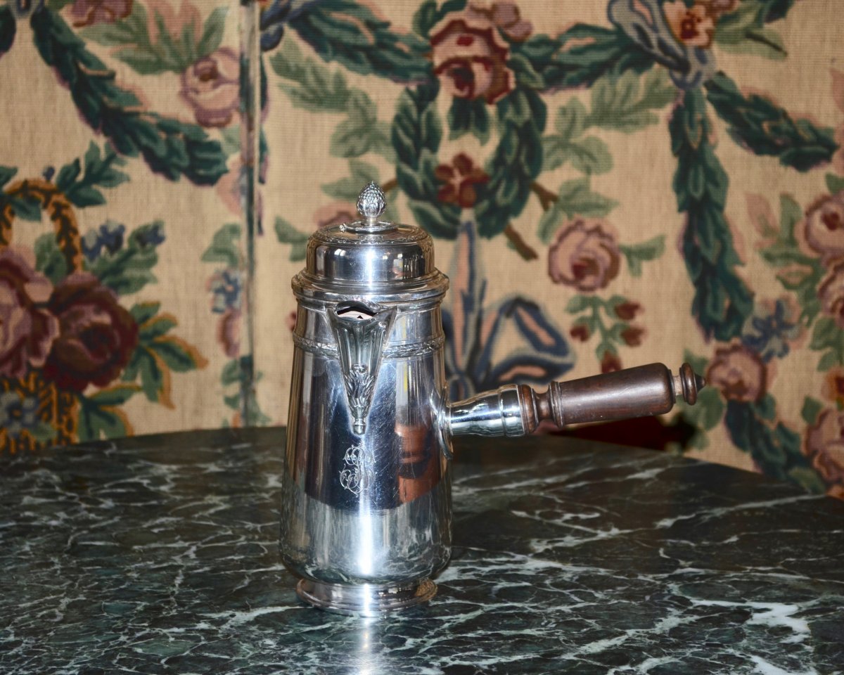 Chocolatier In Sterling Silver 19th Century