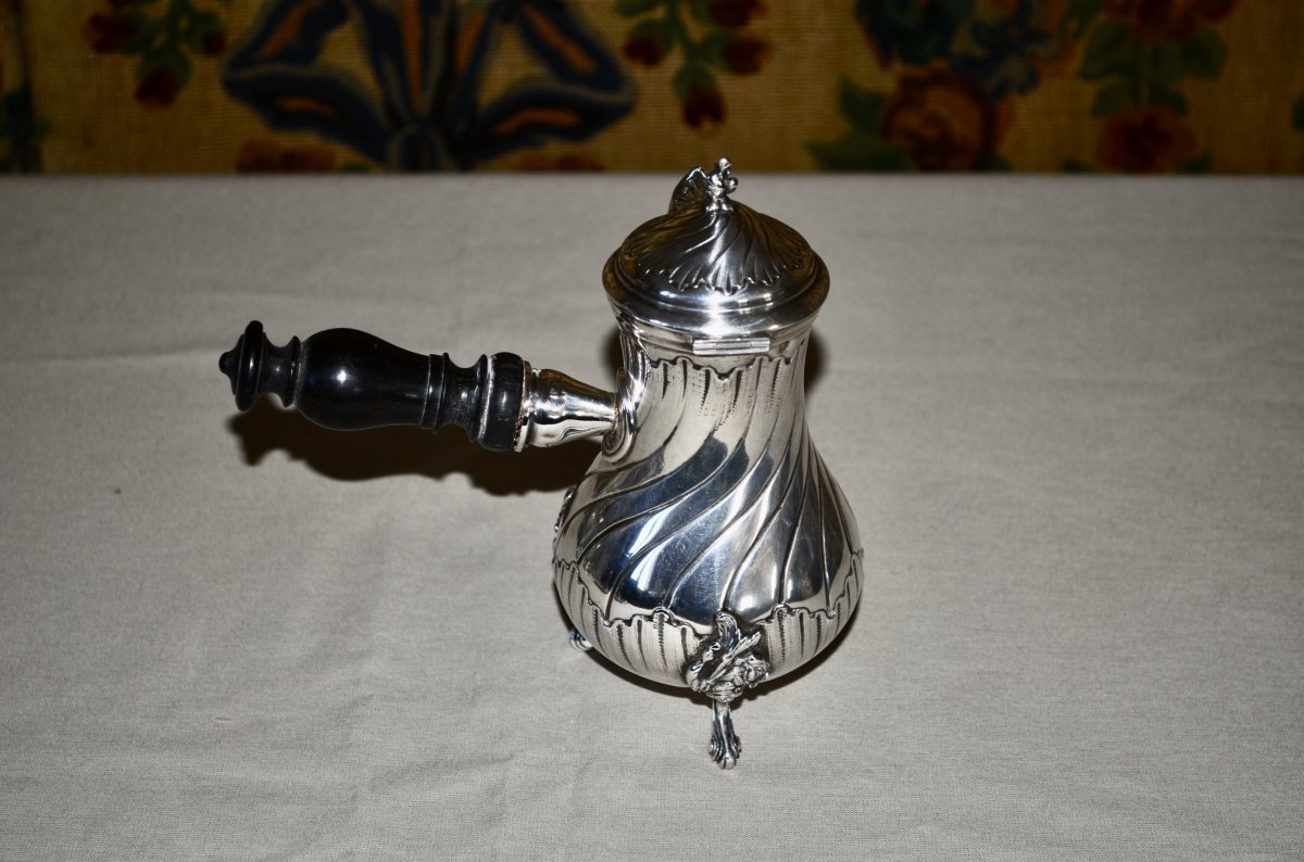 Egoïste Jug In Sterling Silver 19th Century-photo-1