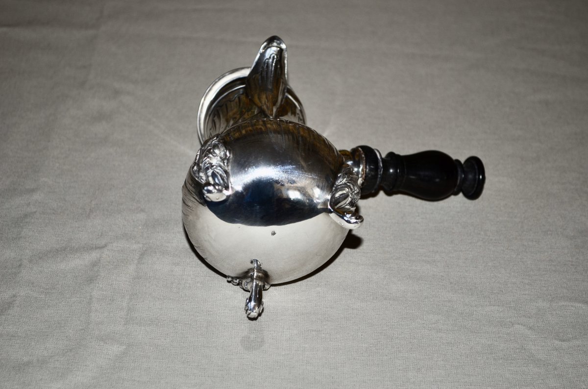 Egoïste Jug In Sterling Silver 19th Century-photo-2