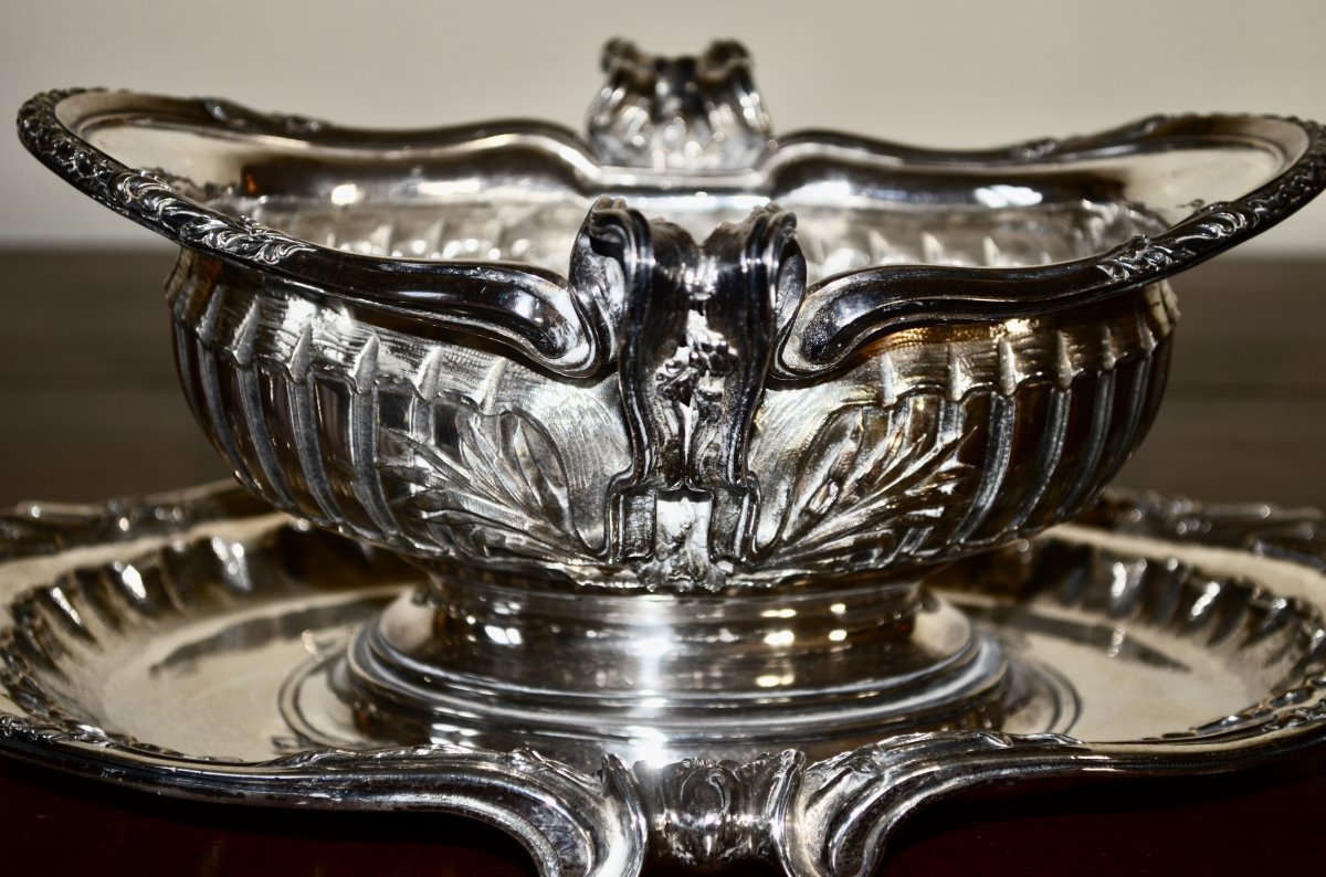 Sauceboat In Sterling Silver XIXth Century-photo-4