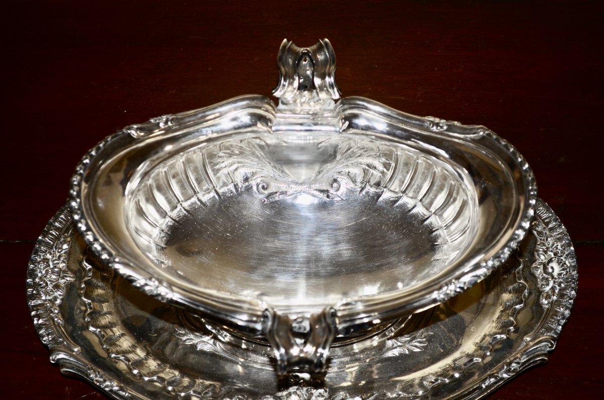 Sauceboat In Sterling Silver XIXth Century-photo-5