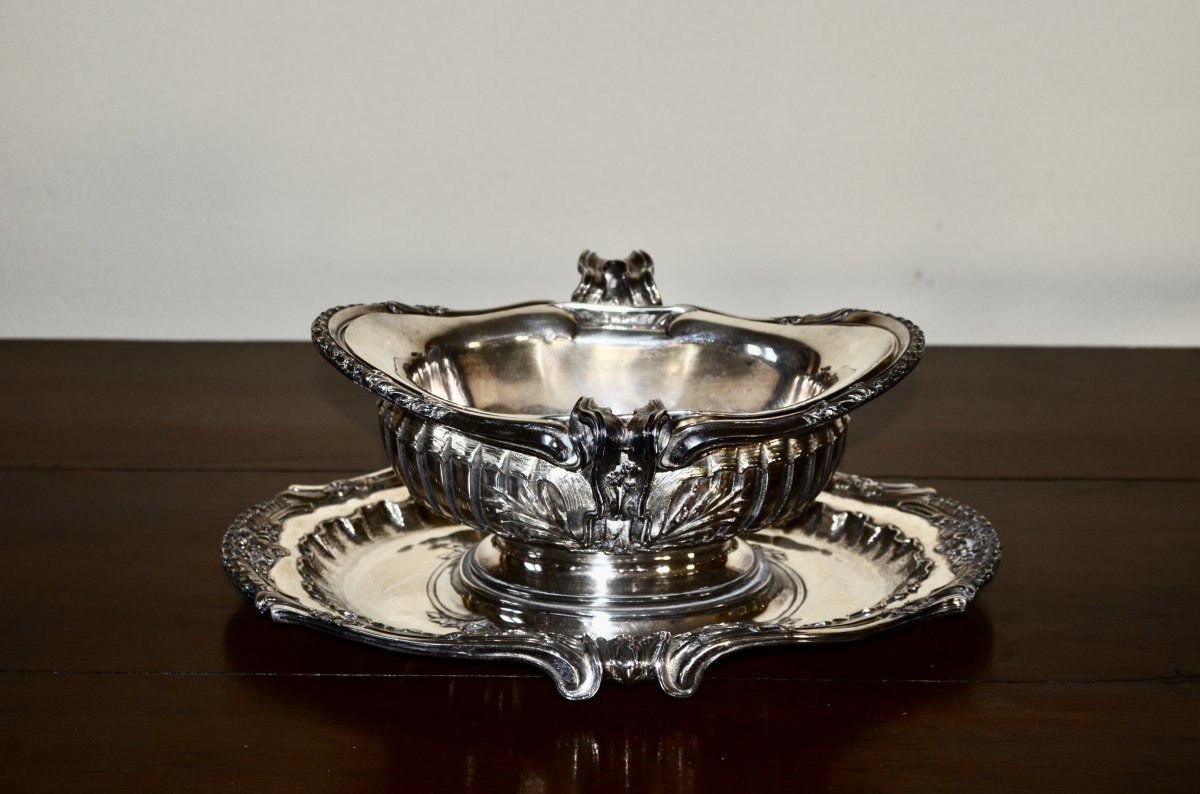 Sauceboat In Sterling Silver XIXth Century