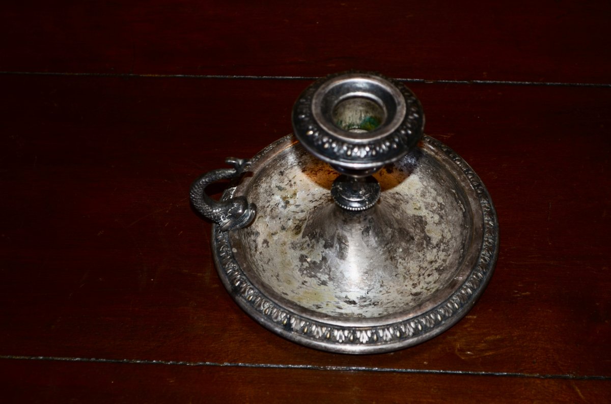 Pair Of Candlesticks With Hands Early 19th Century-photo-3