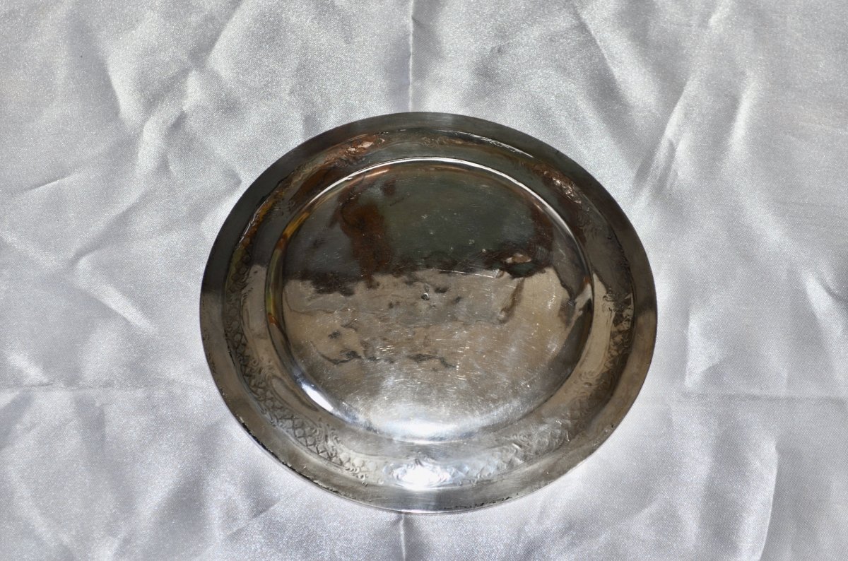 Dessous De Carafes En Argent Massif 19eme Siècle -photo-3