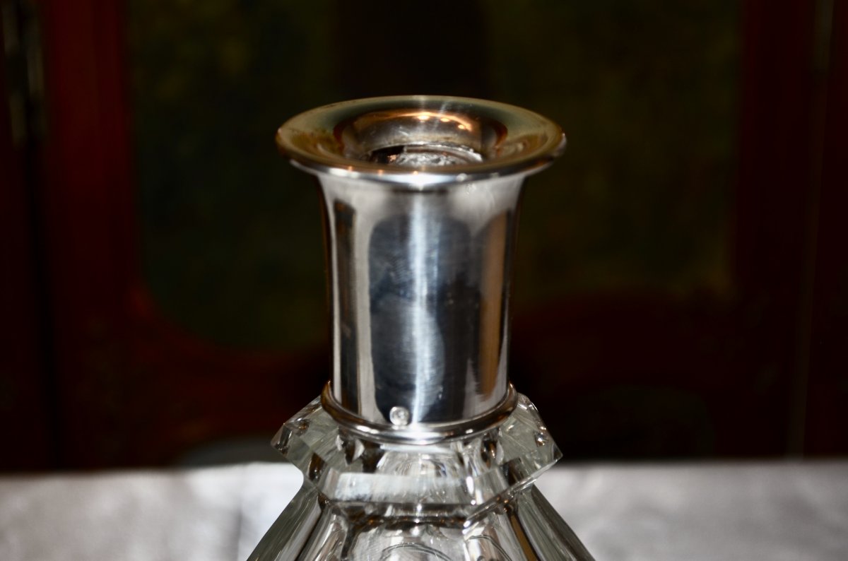 Carafe En Cristal de baccarat Et Argent massif -photo-1