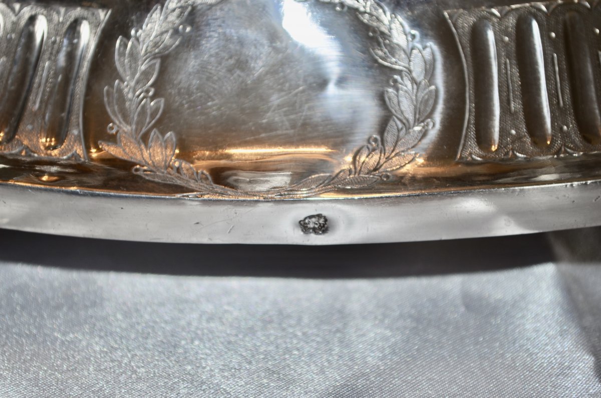 Vinegar Oil Cruet In Sterling Silver Paris Louis XVI Period-photo-4