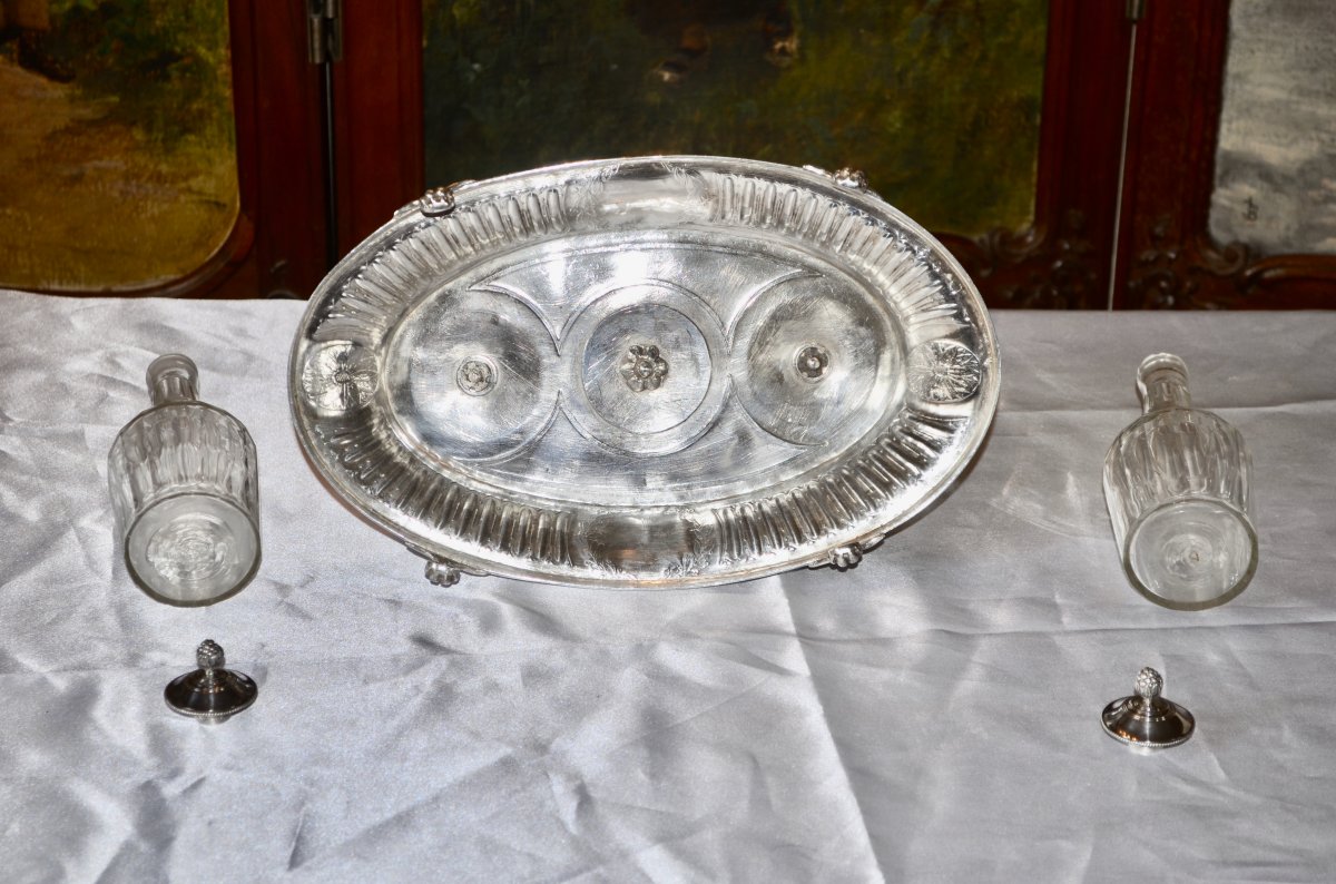 Vinegar Oil Cruet In Sterling Silver Paris Louis XVI Period-photo-7