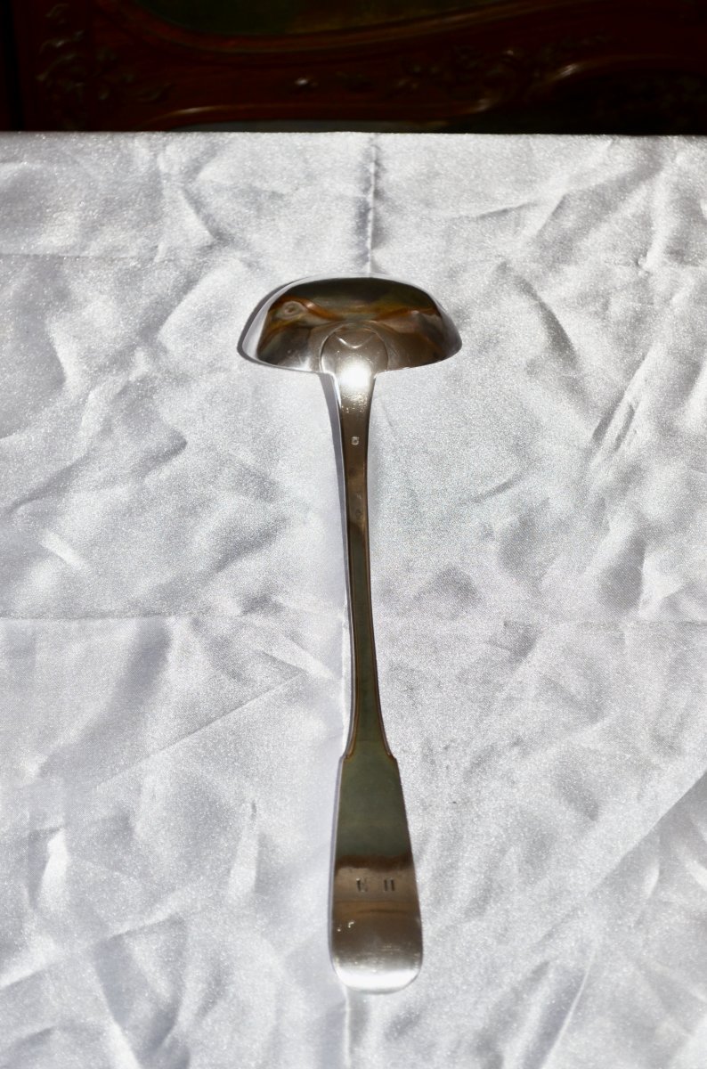 Ladle In Sterling Silver 19th Century-photo-2