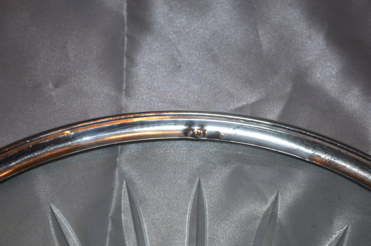 Crystal And Sterling Silver Dish-photo-4