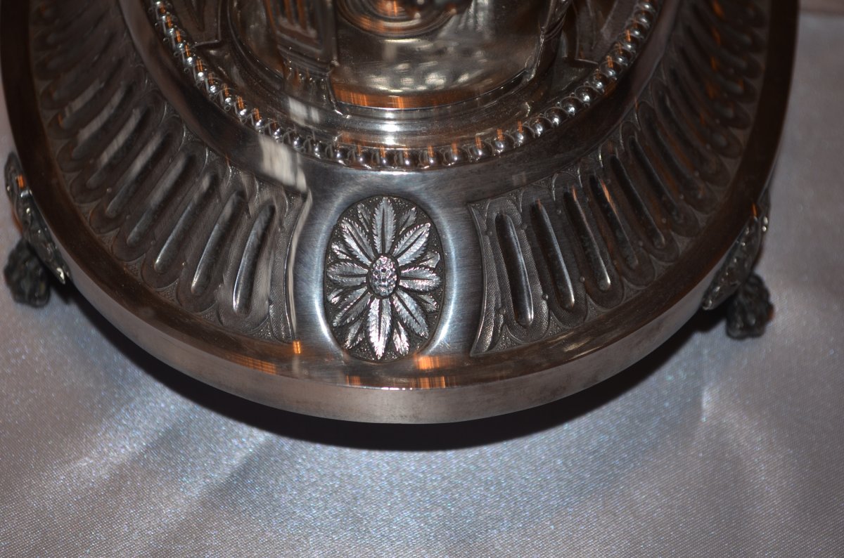 Vinegar Cruet In Sterling Silver, Lille, 18th Century-photo-4