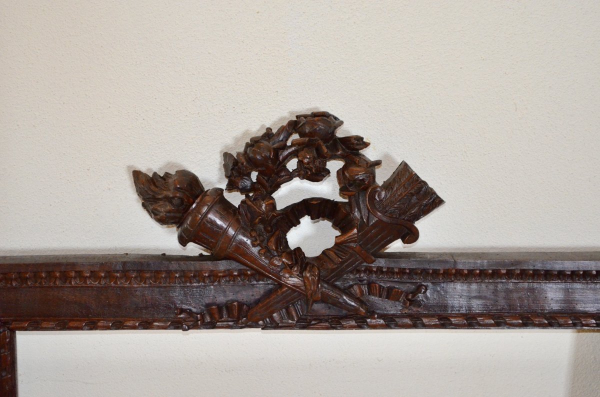 19th Century Carved Wood Frame-photo-2