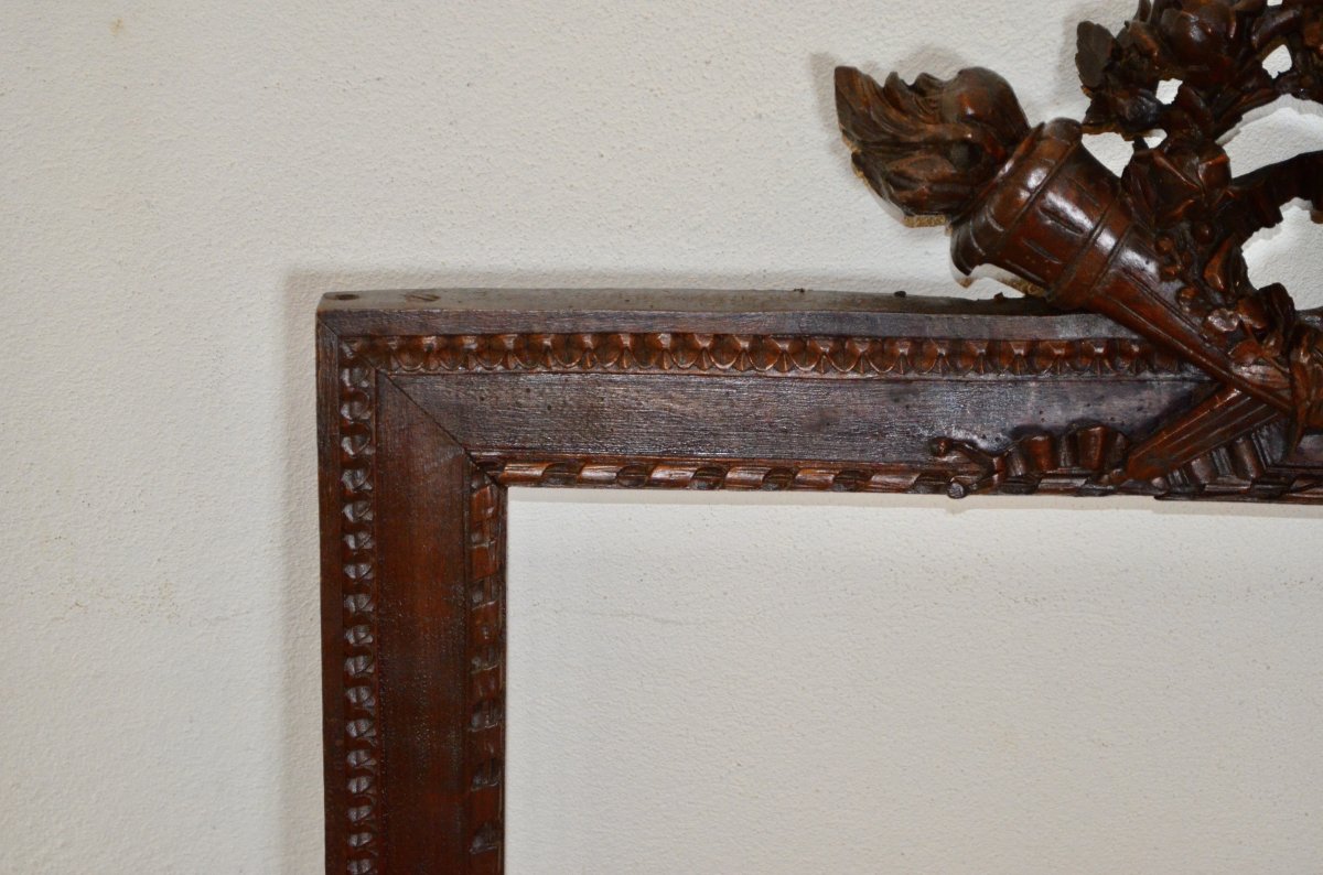 19th Century Carved Wood Frame-photo-3