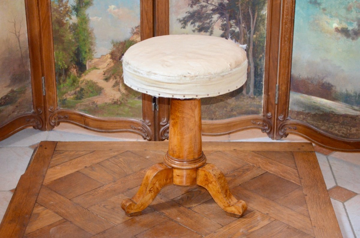 Tabouret De Piano  époque Charles X