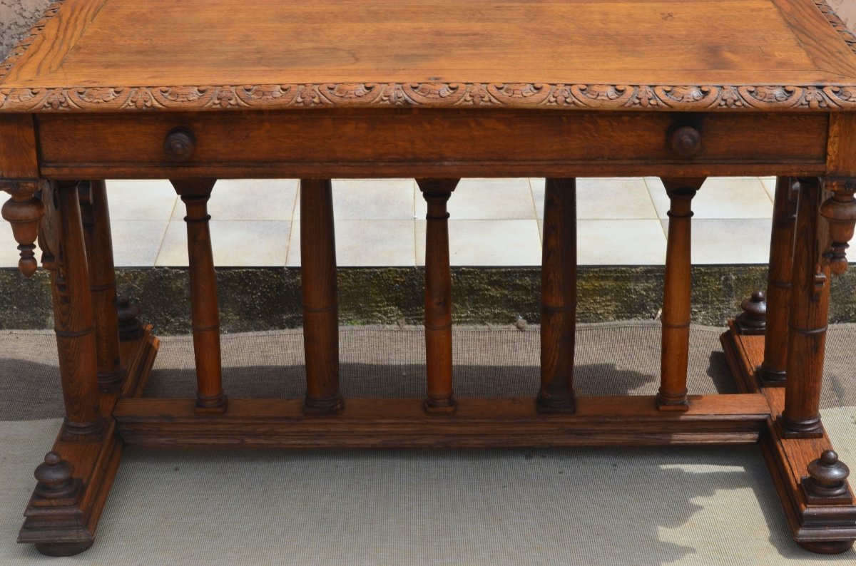 Middle Table Of Renaissance Style XIXth Century-photo-6