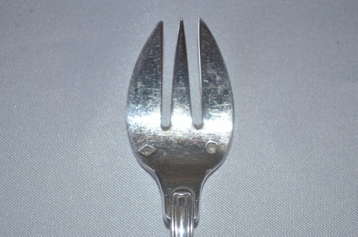 Shellfish Forks In Sterling Silver Minerve-photo-1