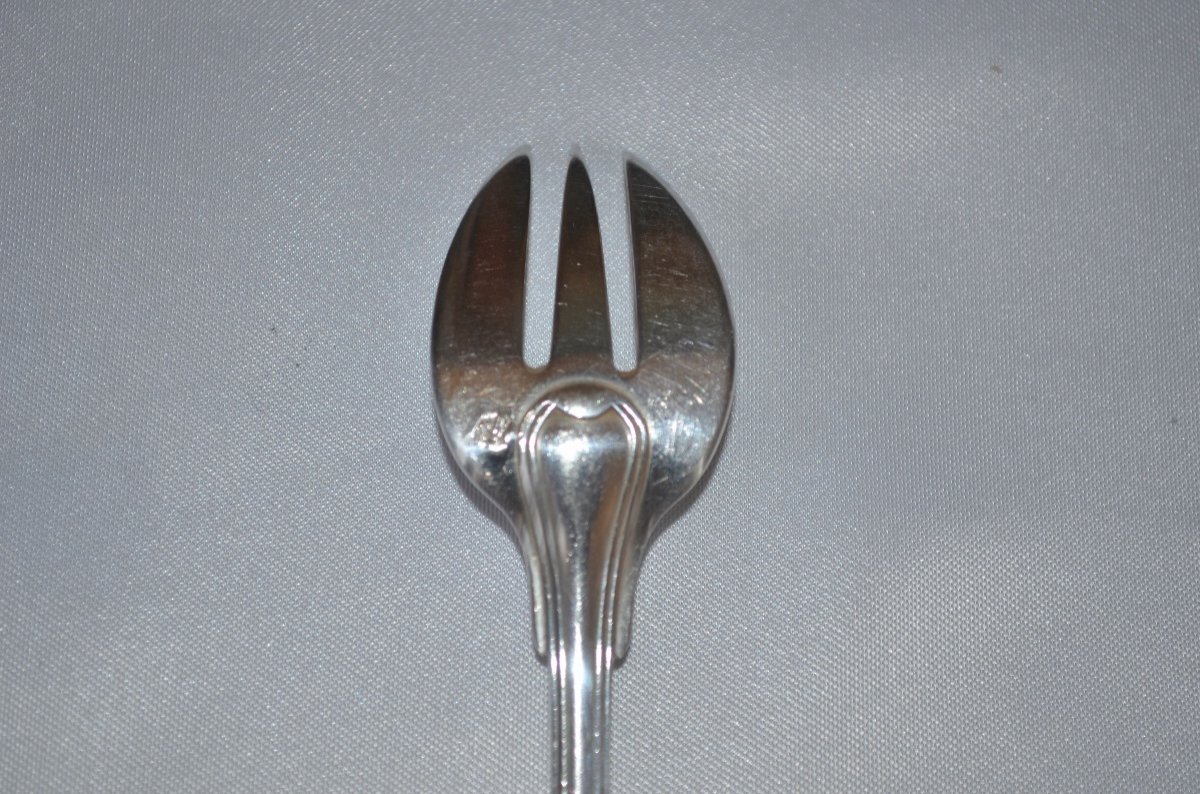 Shellfish Forks In Sterling Silver Minerve-photo-4