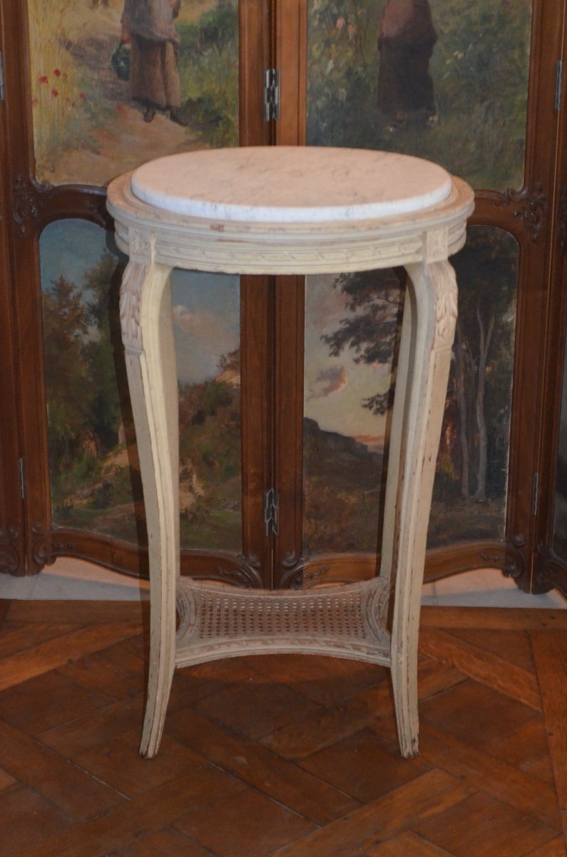 Sellette De Style Louis XVI époque Fin 19eme Siècle -photo-3