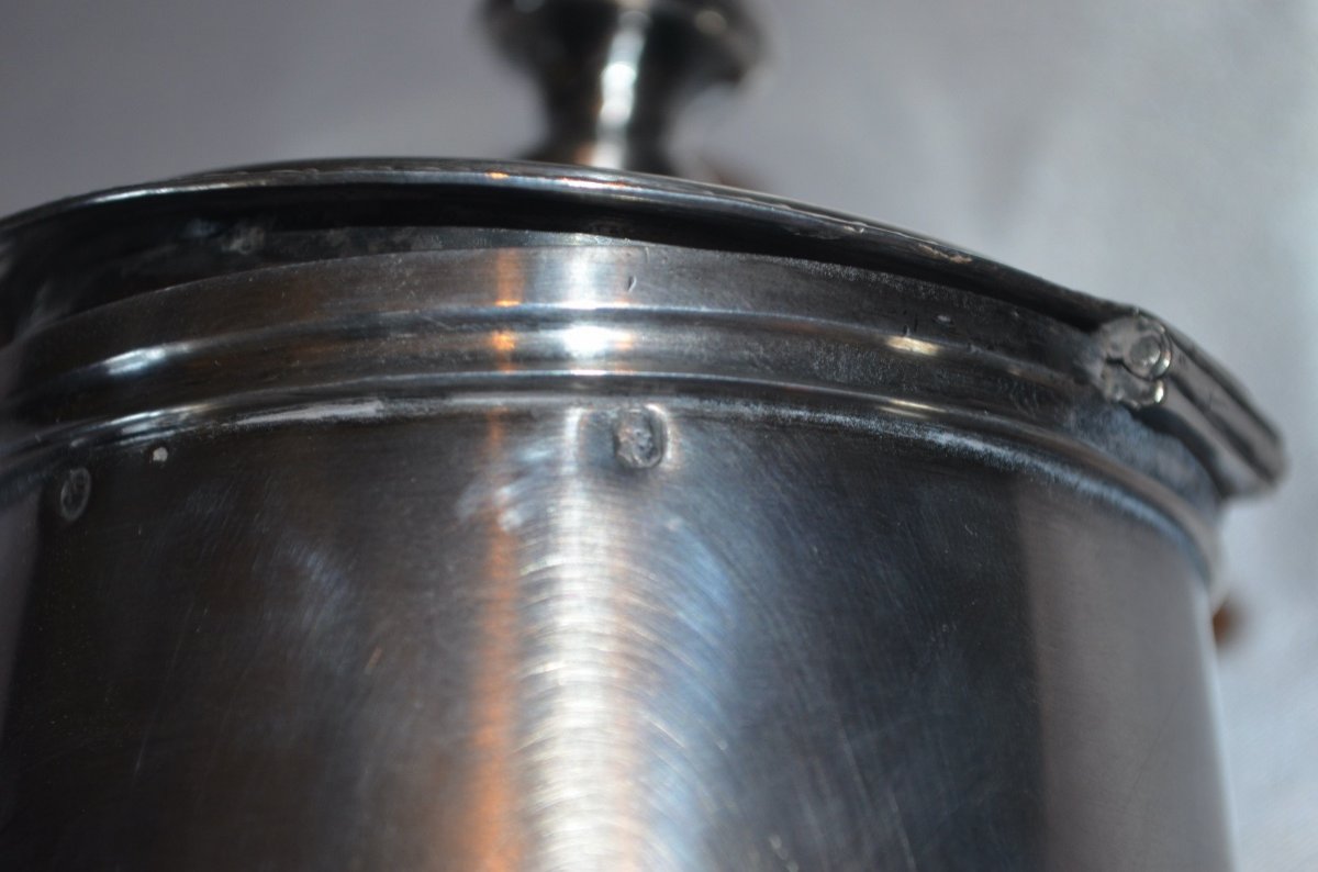 Large Jug In Sterling Silver Restoration Period-photo-7