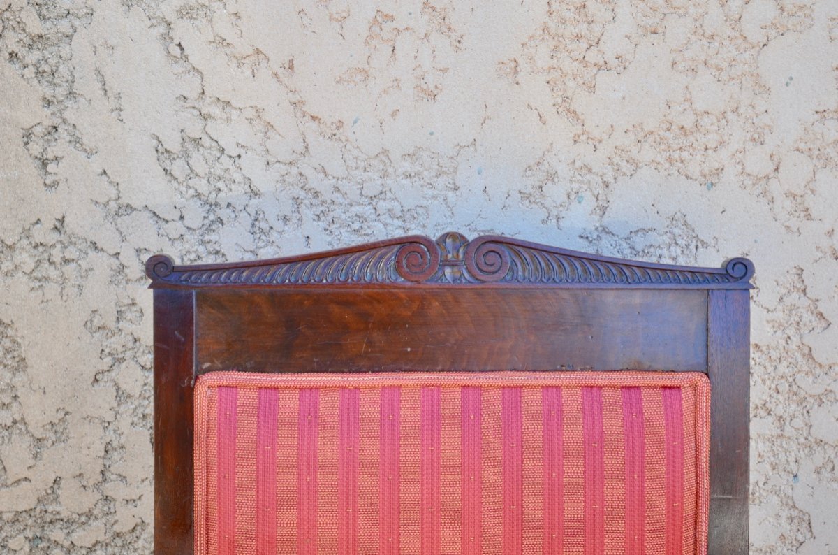 Pair Of Mahogany Armchairs From Consulate Period-photo-2