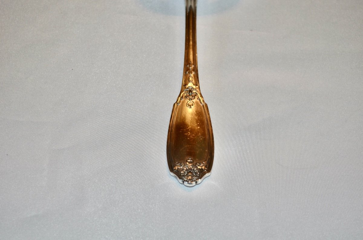 Large Toast Shovel In Sterling Silver Late 19th Century-photo-3