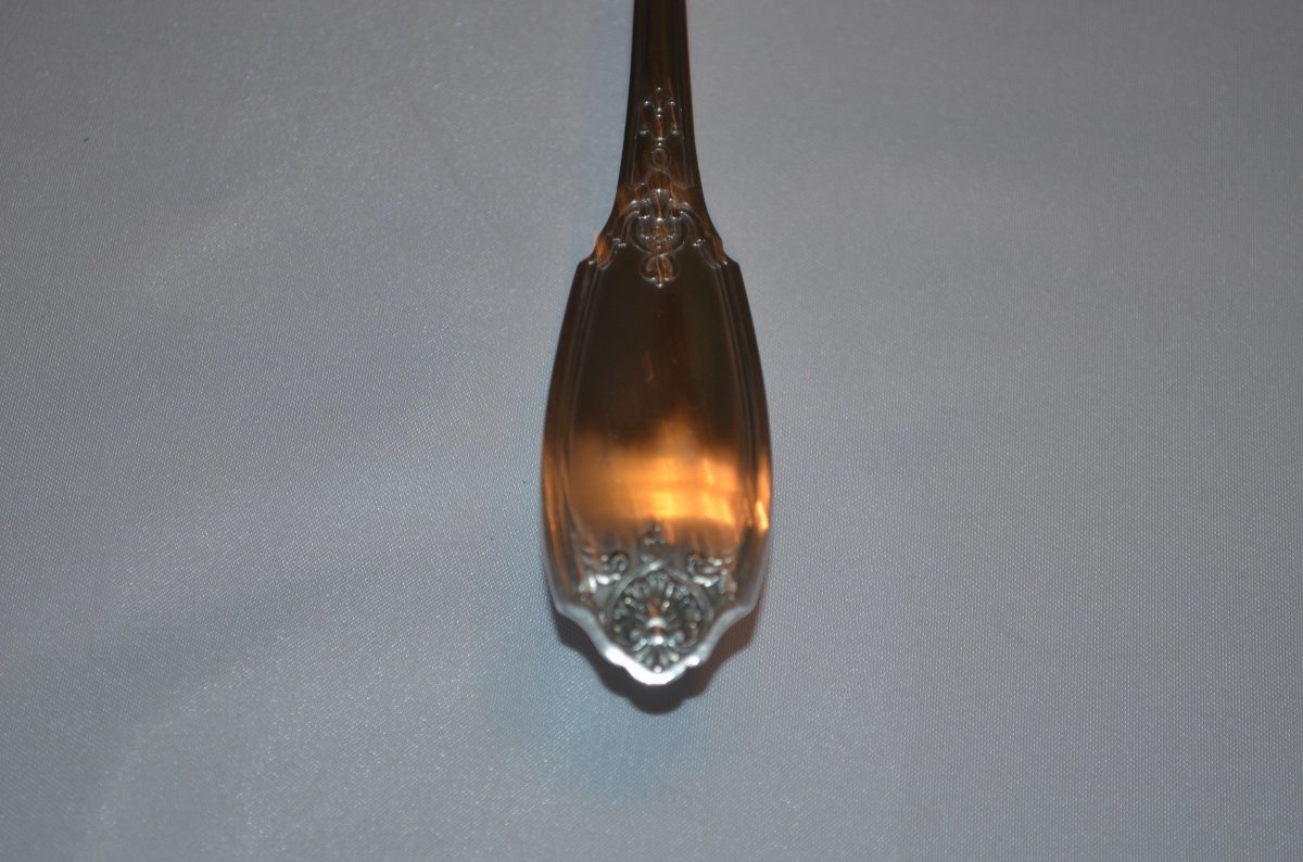 Large Toast Shovel In Sterling Silver Late 19th Century-photo-4