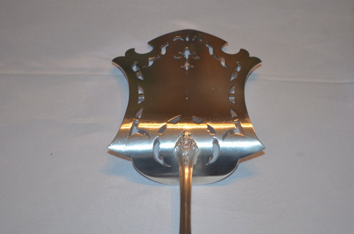 Large Toast Shovel In Sterling Silver Late 19th Century-photo-5