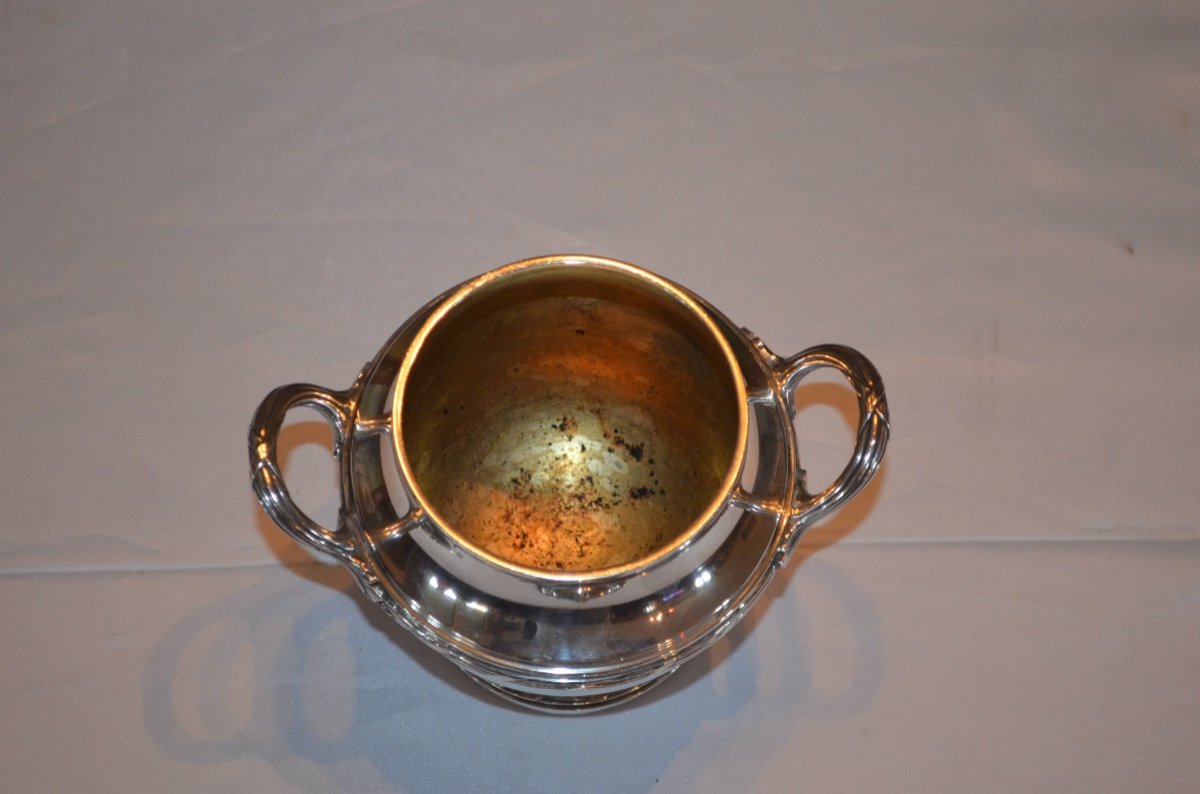 Sugar Bowl In Sterling Silver Napoleon III-photo-4