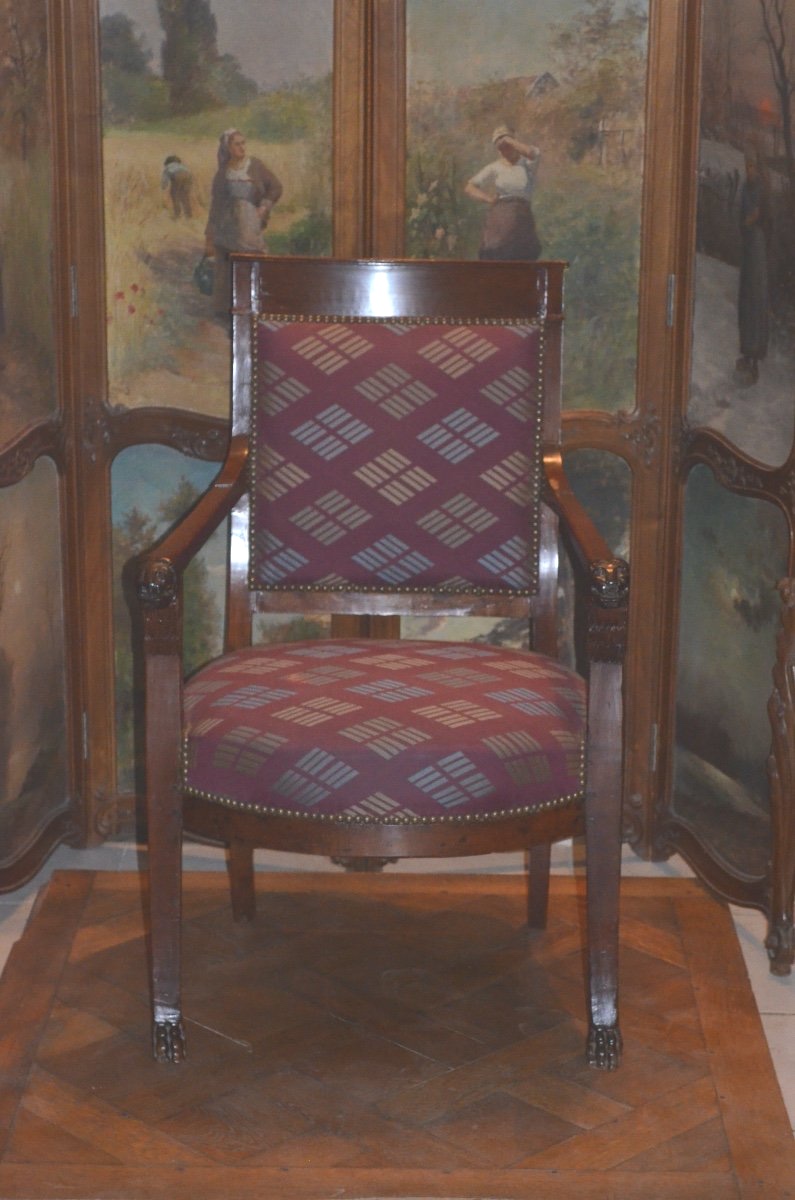 Mahogany Office Chair, Consulate Period