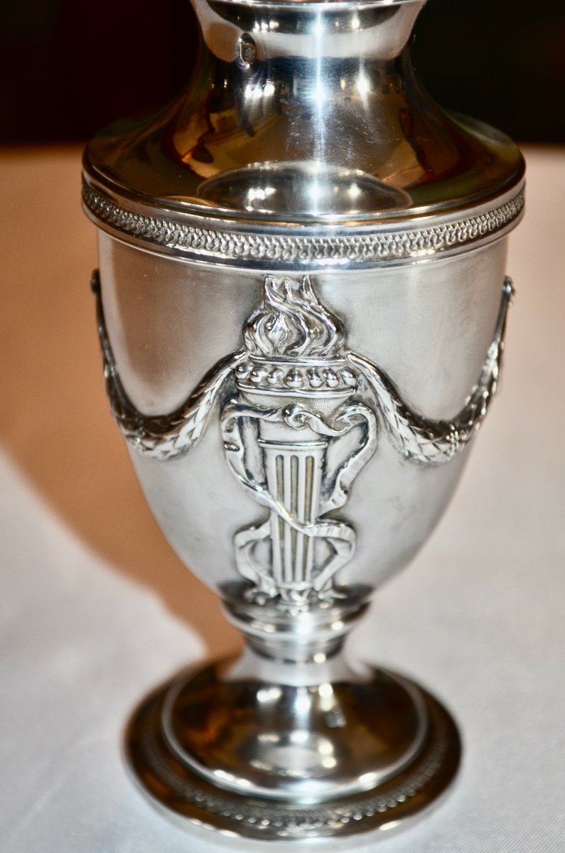 Vase In Sterling Silver Napoleon III-photo-5