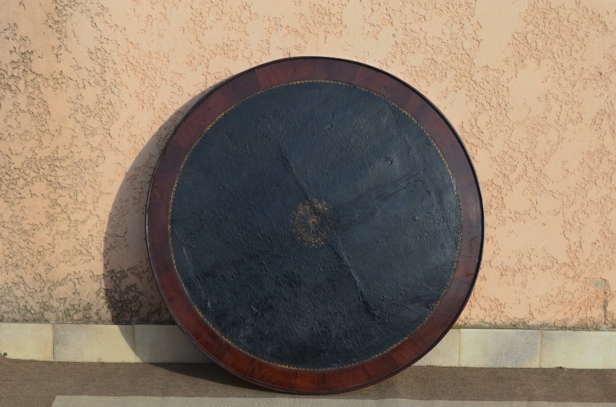 Empire Period Mahogany Pedestal / Game Table-photo-3