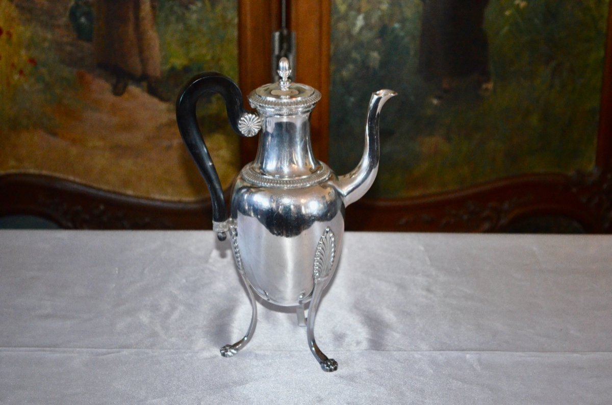 Selfish Jug In Sterling Silver Early 19th Century-photo-2