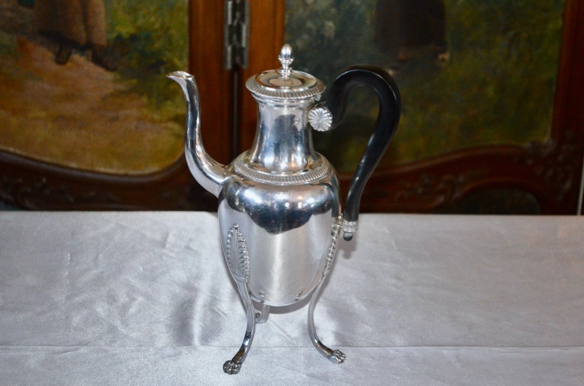 Selfish Jug In Sterling Silver Early 19th Century-photo-4