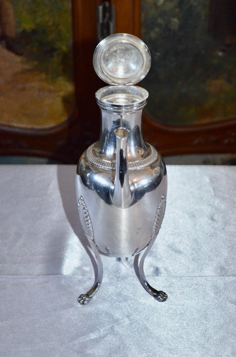 Selfish Jug In Sterling Silver Early 19th Century-photo-1