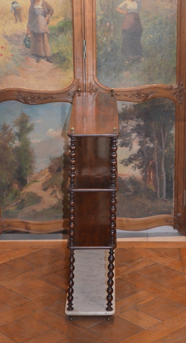 Mahogany Shelves Cabinet Early 19th Century-photo-4