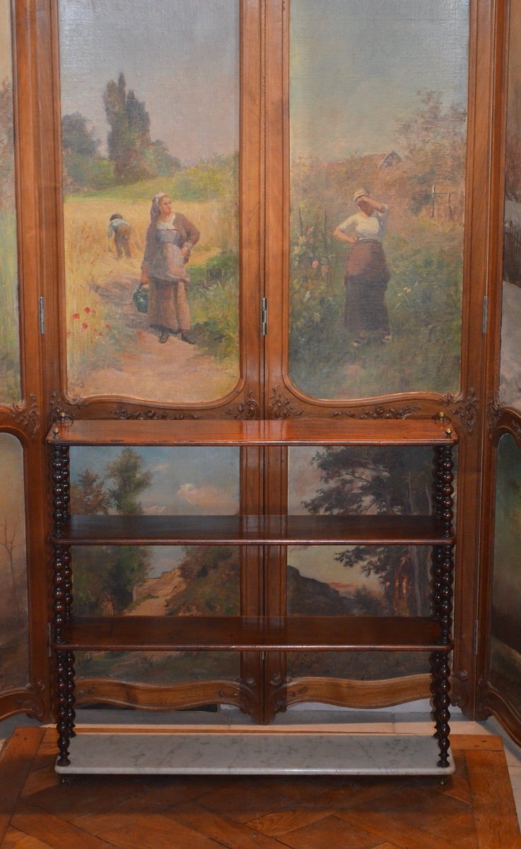 Mahogany Shelves Cabinet Early 19th Century