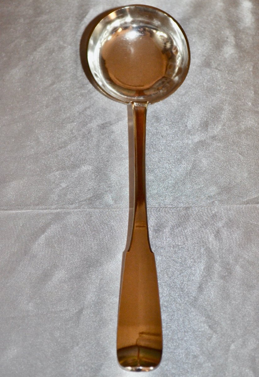 Large Ladle In Sterling Silver Early 19th Century-photo-2