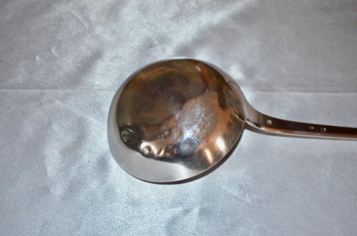 Large Ladle In Sterling Silver Early 19th Century-photo-2