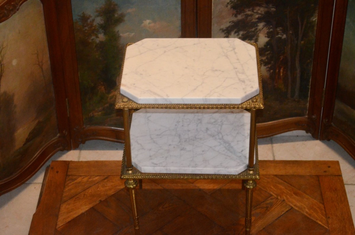 Coffee Table In Gilt Bronze Early 20th Century-photo-2