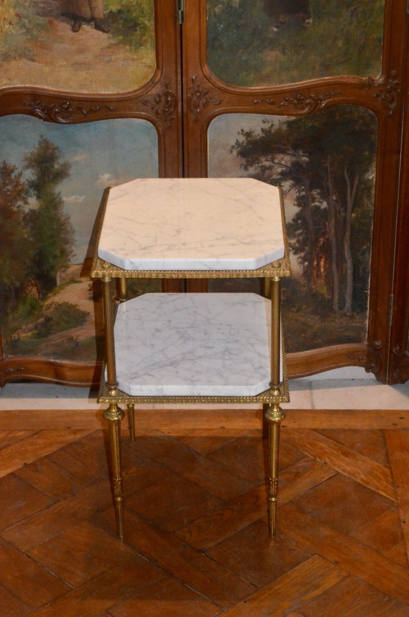 Coffee Table In Gilt Bronze Early 20th Century-photo-1