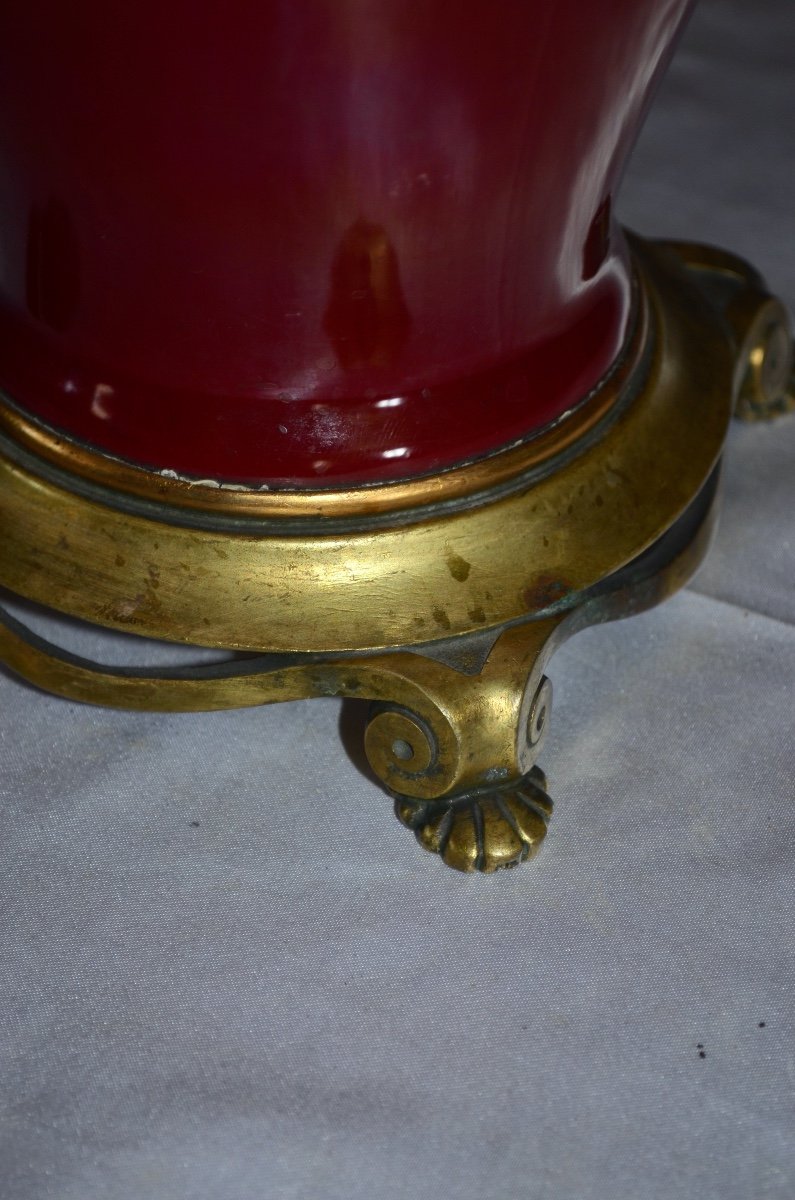 Vase En Céramique Sang De Boeuf époque Art Nouveau -photo-4